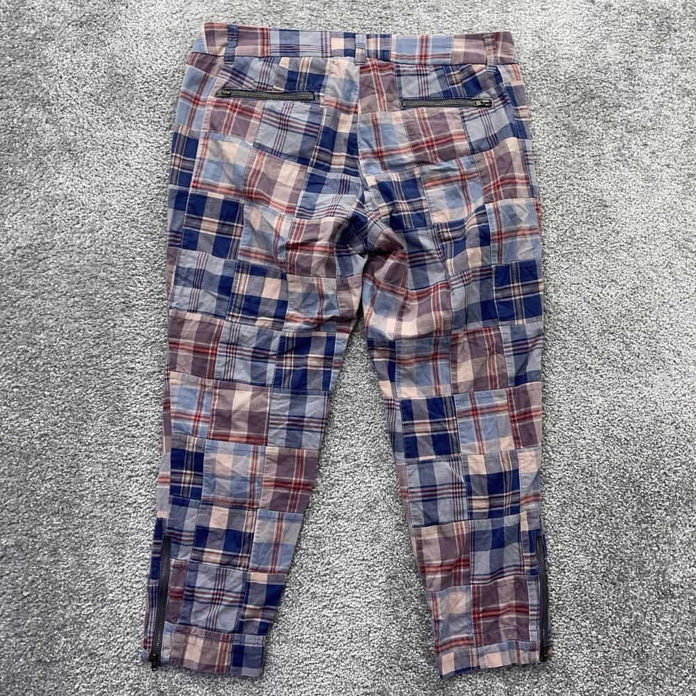 J. Crew Plaid Ankle Pants - Blue, Red, White - Picture 8 of 14